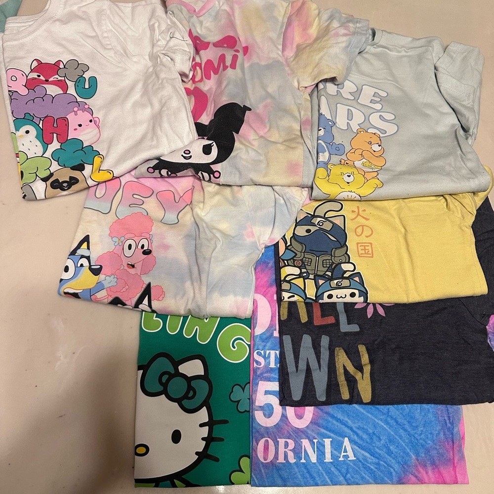 Kids Colorful Graphic T-Shirts Bundle